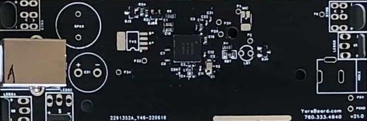 Image of a YoreBoard Printed Circuit Board (PCB)